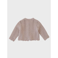 Louisiella Pink Estelle Knit Baby Cardigan