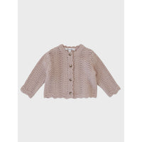 Louisiella Pink Estelle Knit Baby Cardigan