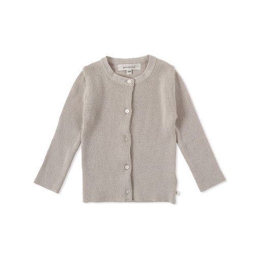 Bene Bene Greige Tidy Ribbed Knit Baby Cardigan