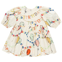 Pink Chicken Birthday Garland Brooke Dress