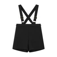 Coco Blanc Black Suspender Overalls