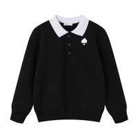Coco Blanc Black Polo Sweatshirt