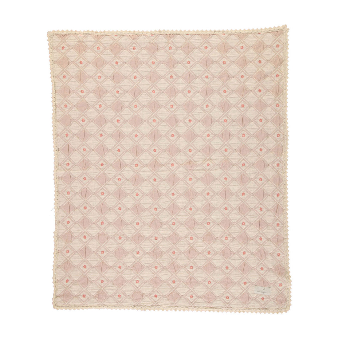 Bebe Organic Dusty Rose Blossom Blanket