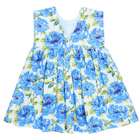 Pink Chicken Blue Peonies Gracie Dress