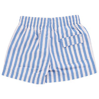 Pink Chicken Blue Stripe Swim Trunk