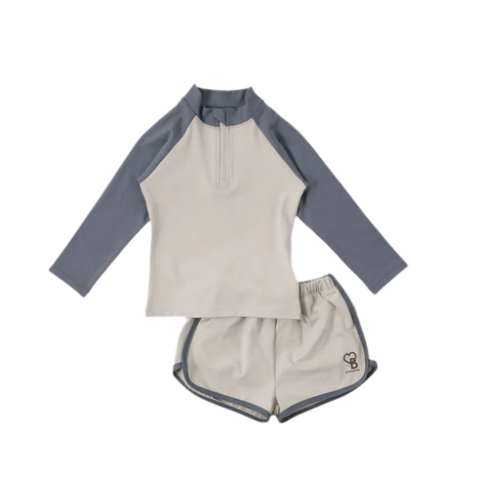 Bene Bene Grayish Blue Bene Rash Guard Set