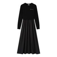 Coco Blanc Black Cabled Robe