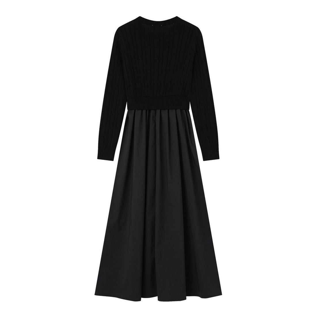 Coco Blanc Black Cabled Robe