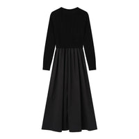 Coco Blanc Black Cabled Robe