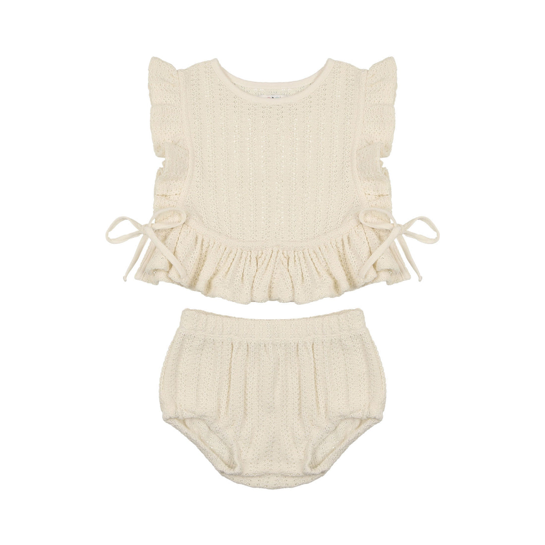 Coco Blanc Ruffle Set - Cream Coco Blanc Ruffle Set - Cream