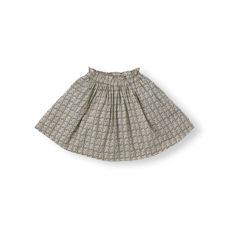 Bene Bene Grayish Blue Cherry Dot Frill Skirt