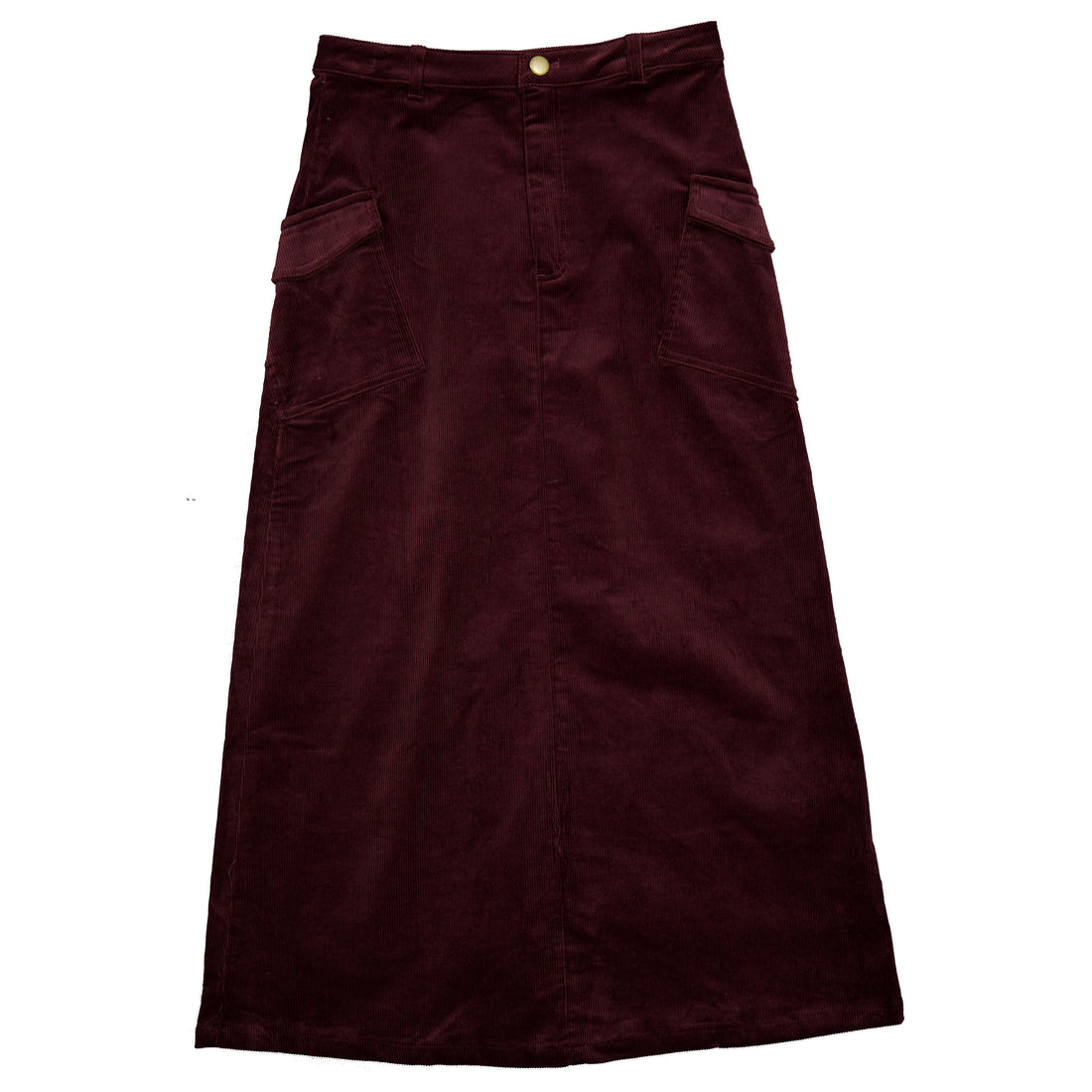 Clubhouse Burgundy Corduroy Pocket Skirt