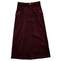Clubhouse Burgundy Corduroy Pocket Skirt
