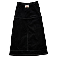 Clubhouse Black Corduroy Stitched Skirt