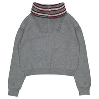 Clubhouse Grey Half Zip Sweater