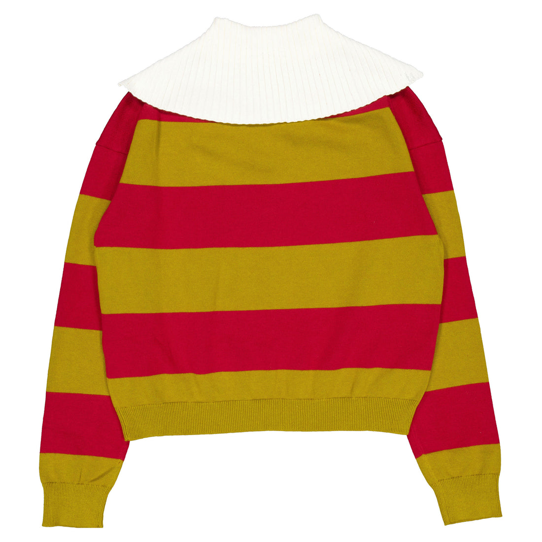 Clubhouse Mustard Striped Collar Sweater