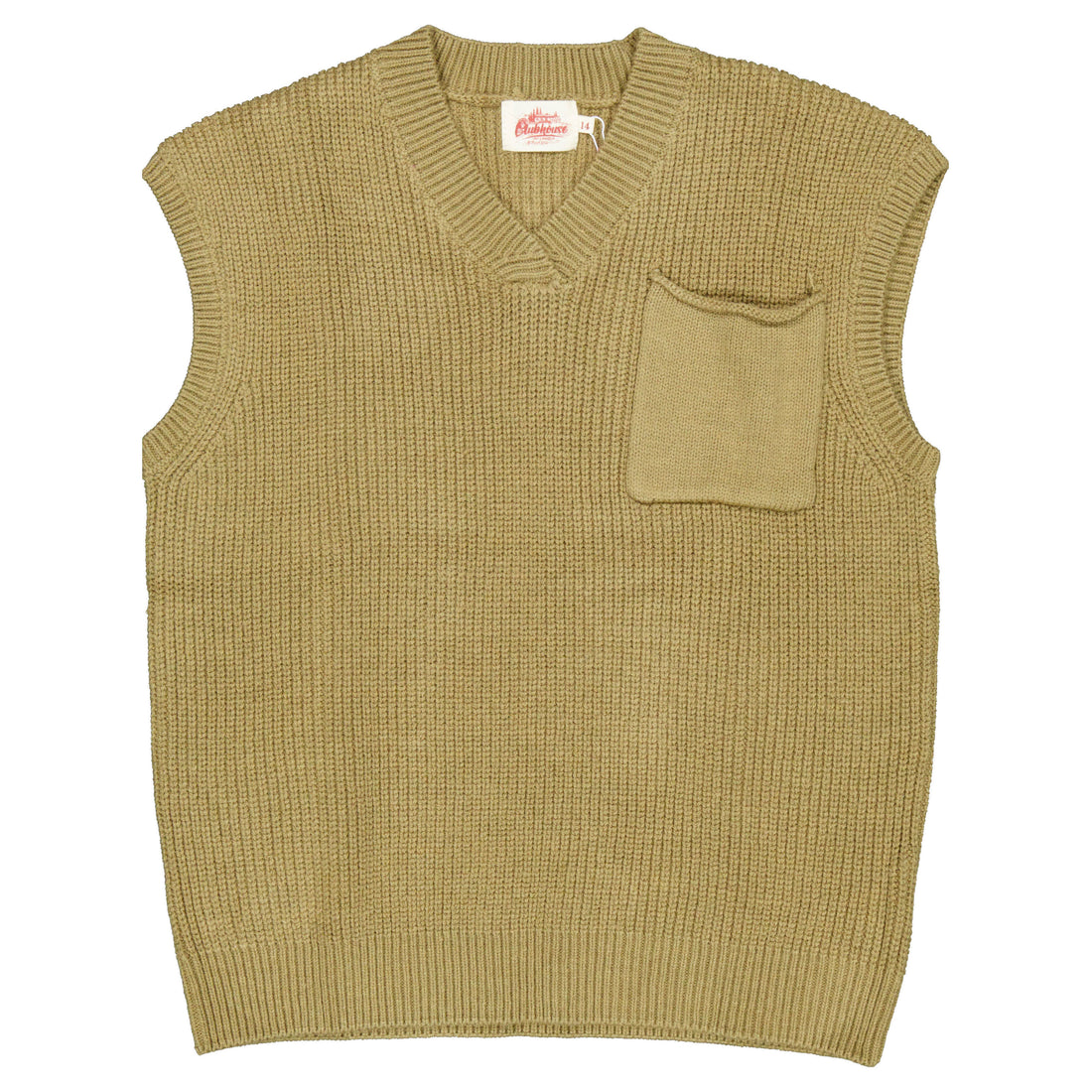 Clubhouse Taupe Knit Vest