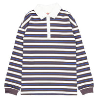 Clubhouse Striped Oversized Polo Sweatshirt