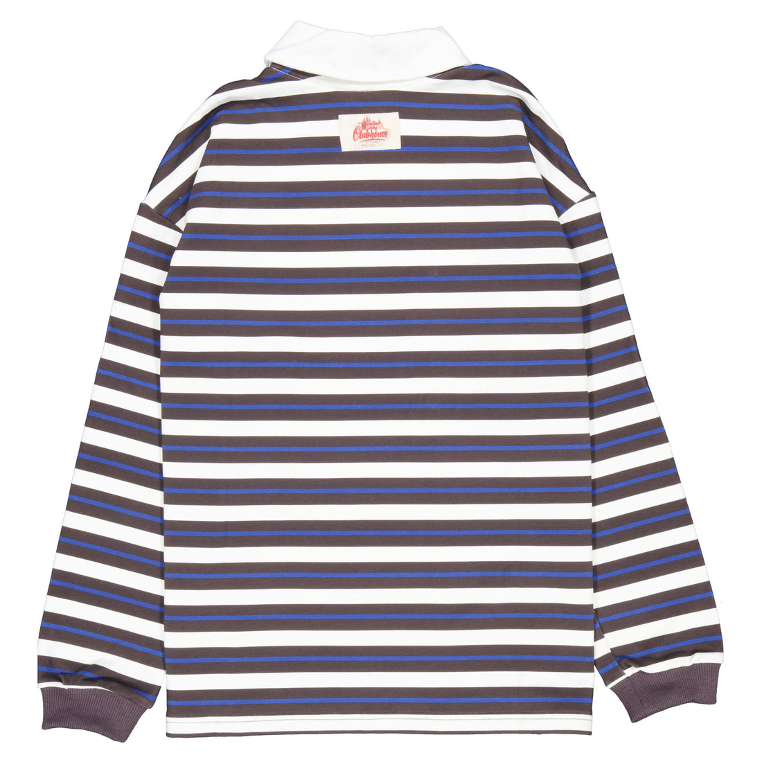 Clubhouse Striped Oversized Polo Sweatshirt