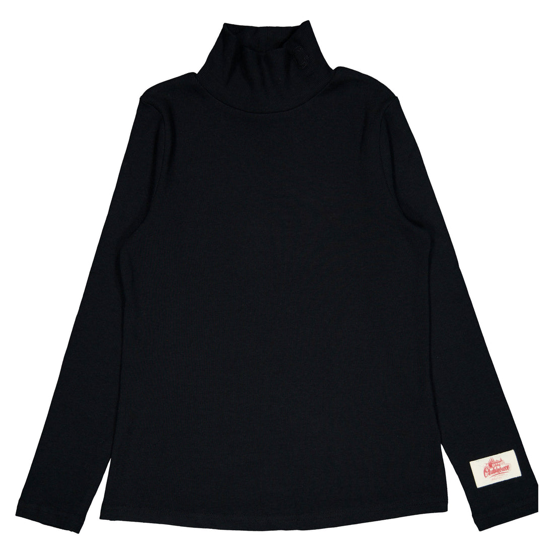 Clubhouse Black Ribbed Turtleneck