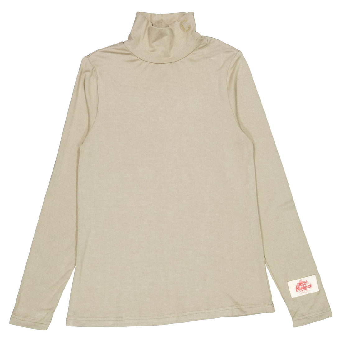 Clubhouse Taupe Ribbed Turtleneck