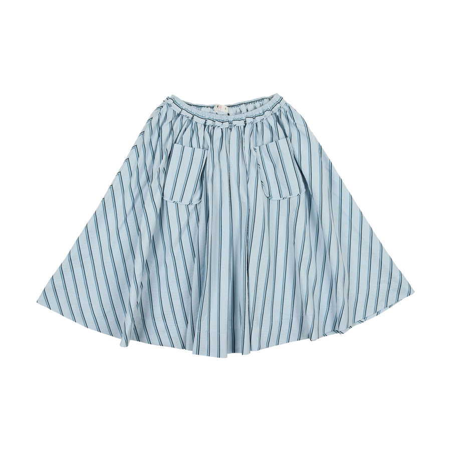 Coco Blanc Blue Linear Pocket Skirt