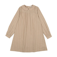 Coco Blanc Camel Linear Collar Dress