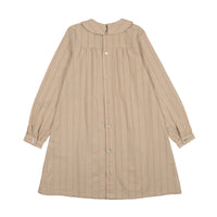 Coco Blanc Camel Linear Collar Dress