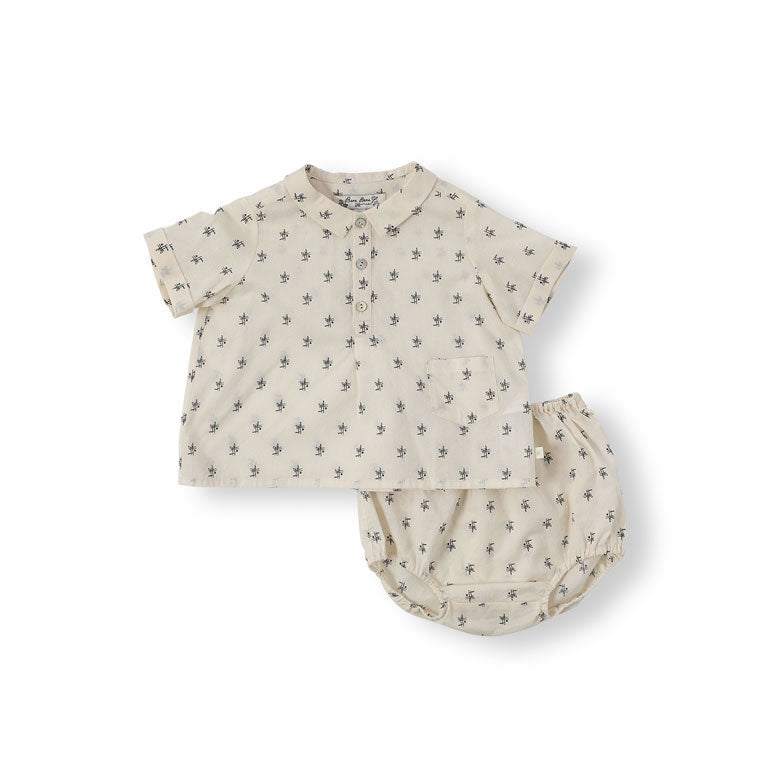 Bene Bene Cream Baby Mico Shirt Set