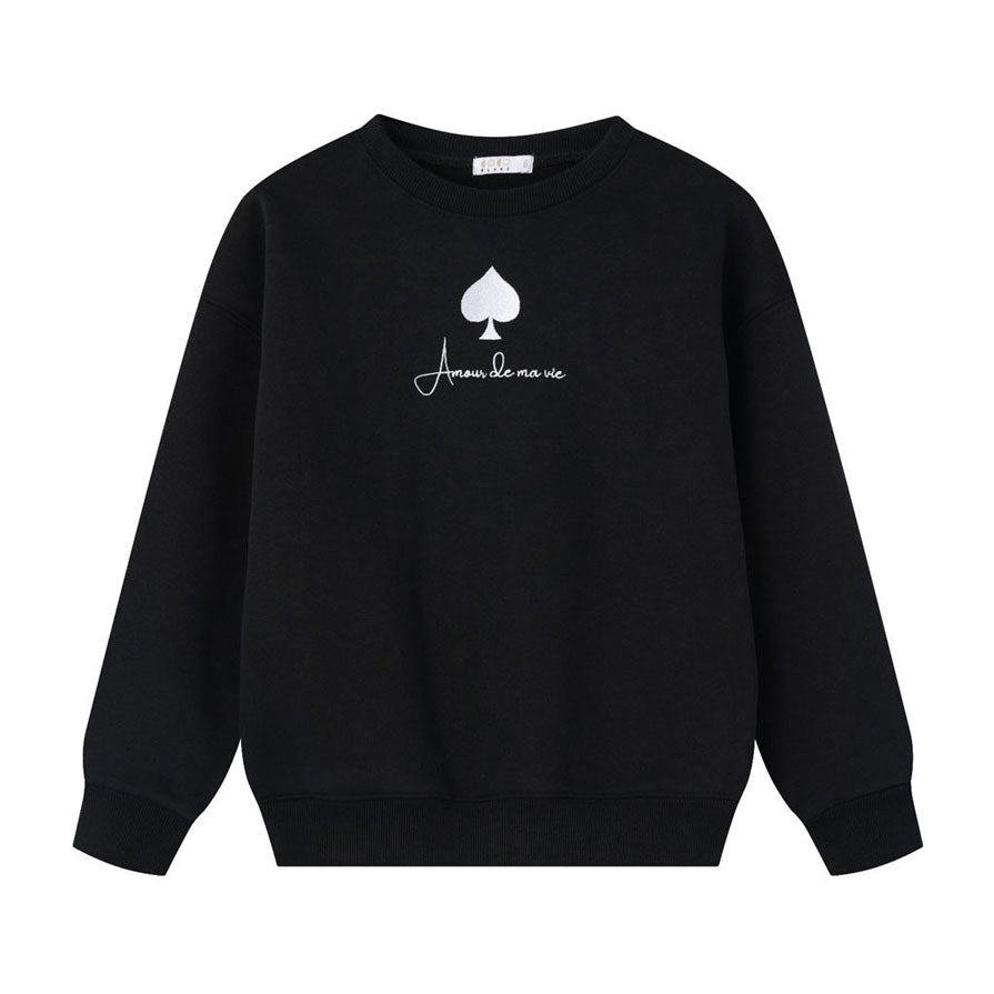 Coco Blanc Black Crew Sweatshirt