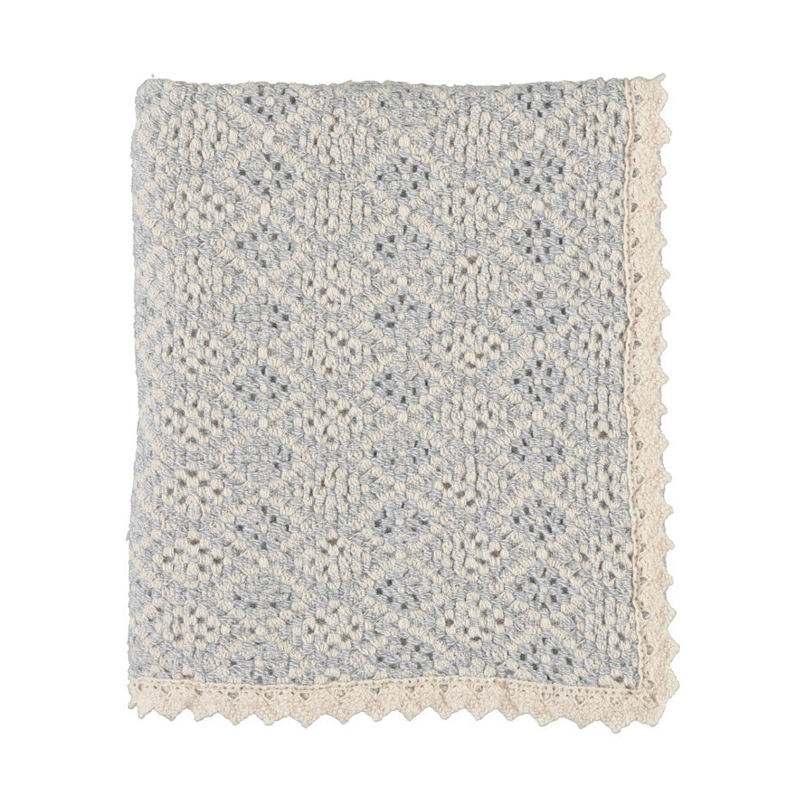 Bebe Organic Crochet Blanket - Atlantic Bebe Organic Crochet Blanket - Atlantic