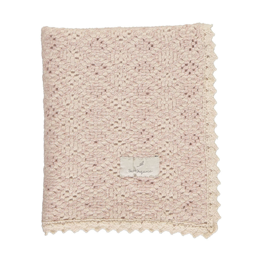 Bebe Organic Rose Crochet Blanket