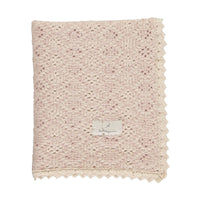 Bebe Organic Rose Crochet Blanket
