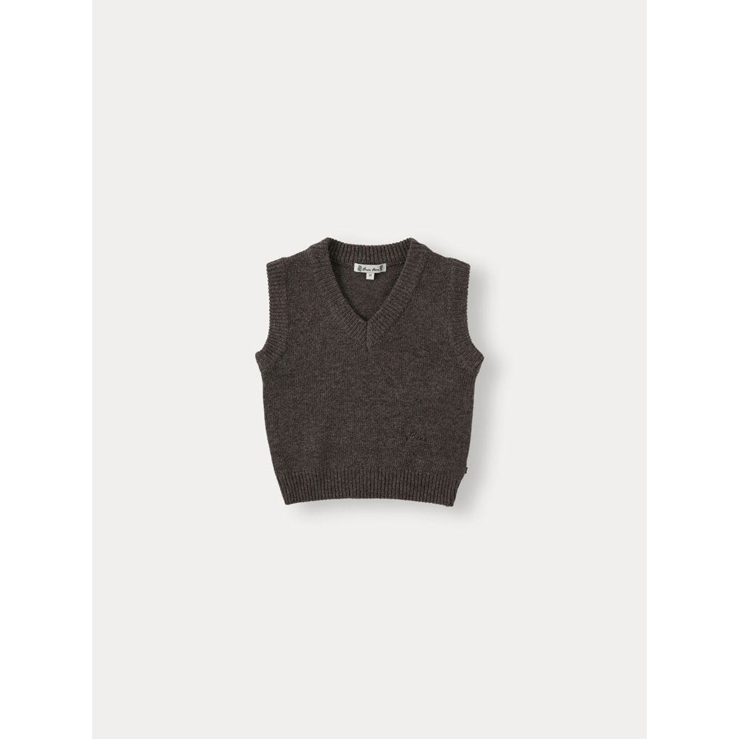 Bene Bene Melange Brown Cuddly Knit Vest