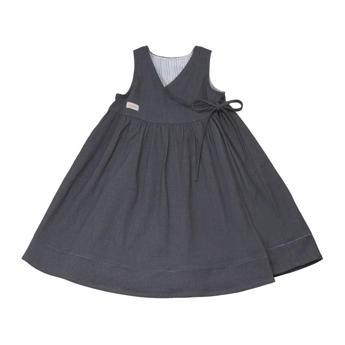 Calla Lili  Grey Wrap Dress