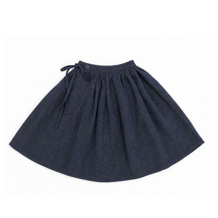 Calla Lili  Blue Wrap Skirt