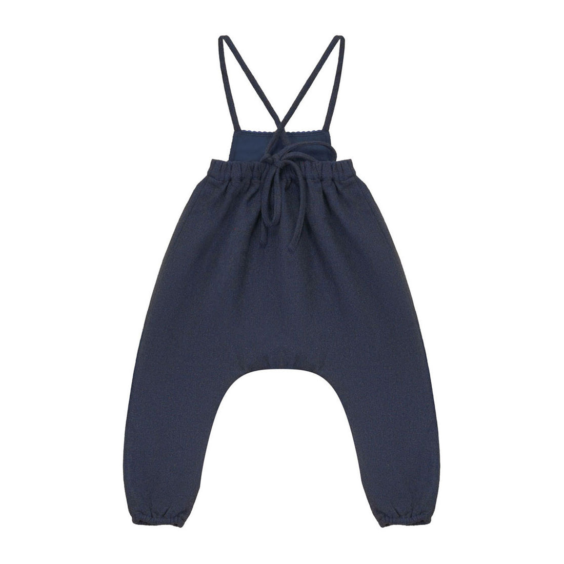 Calla Lili  Blue Embroidery Romper