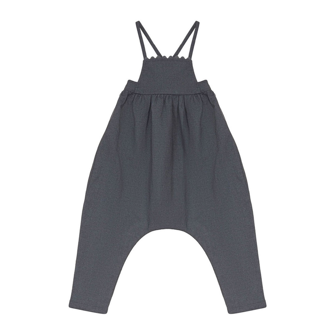Calla Lili  Grey Embroidery Romper