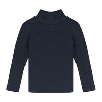 Calla Lili  Navy Blue Knit Mock Neck