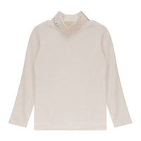 Calla Lili  Cream Knit Mock Neck