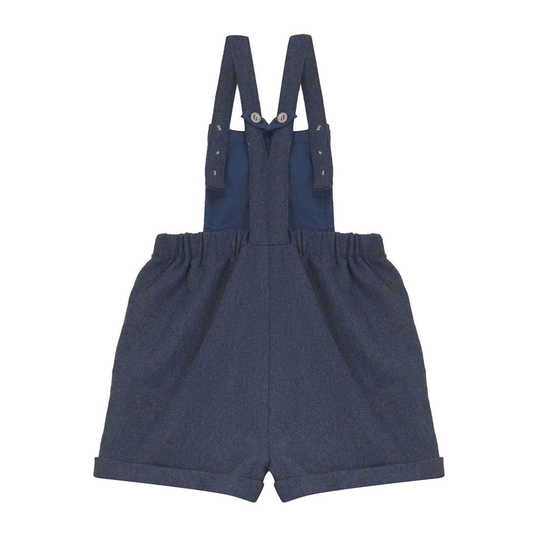 Calla Lili  Blue Short Overalls