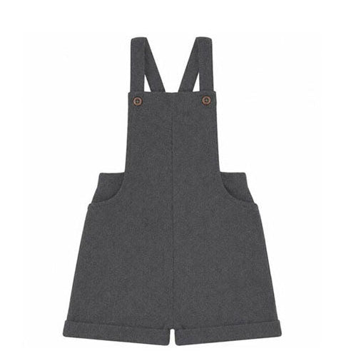 Calla Lili  Grey Short Overalls