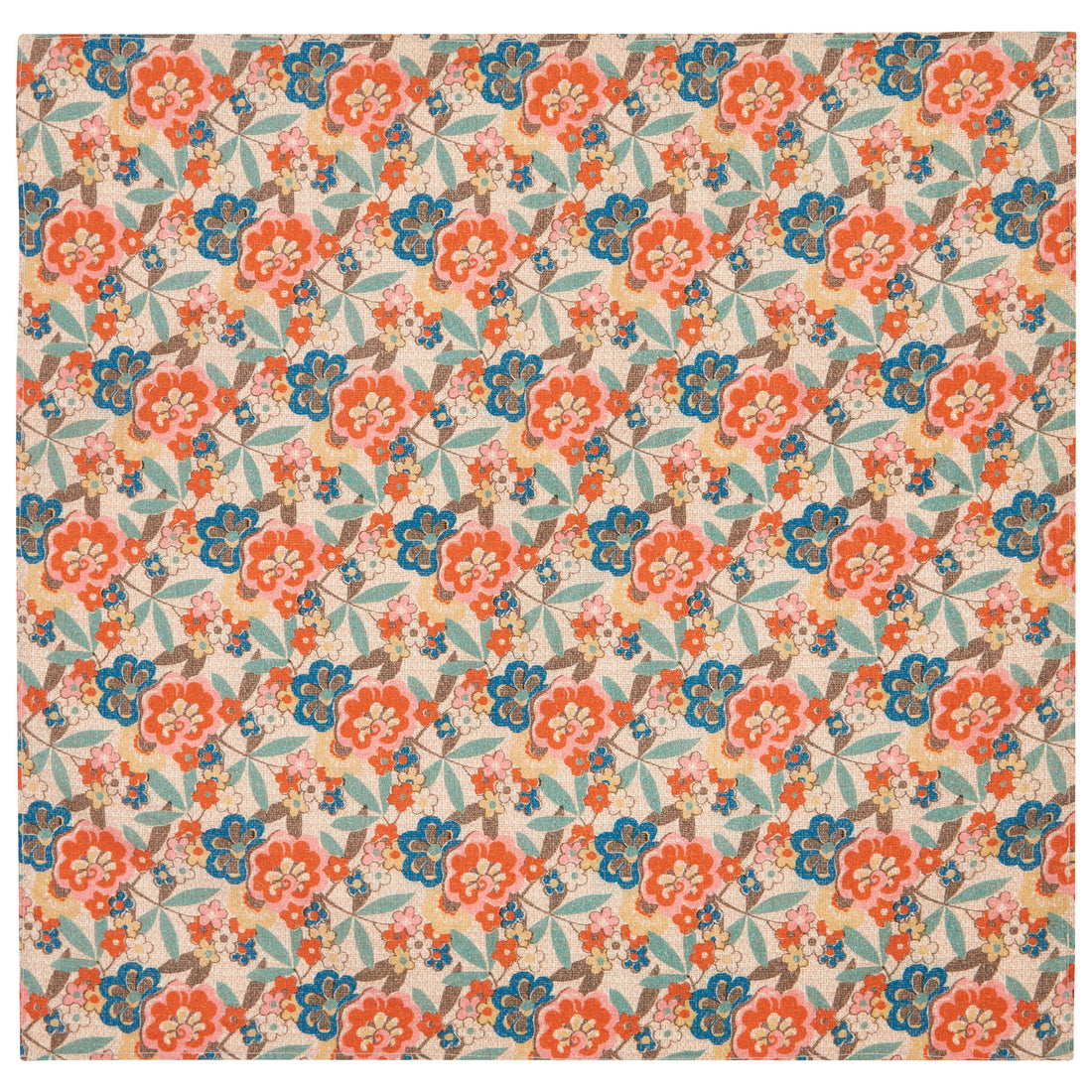 Caramel Vintage Floral Print Dandelion Scarf