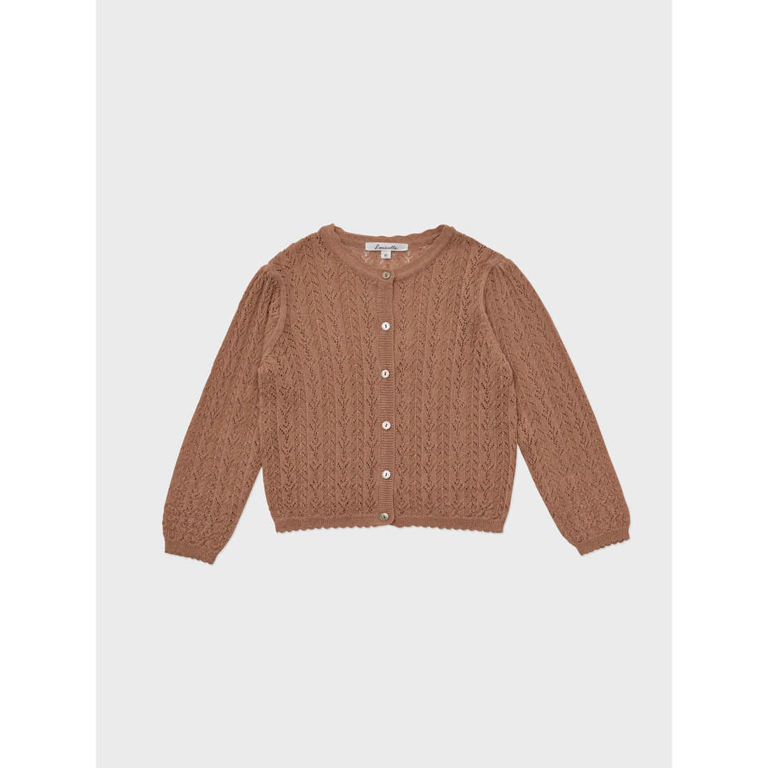 Louisiella Deep Orange Stern Knit Cardigan