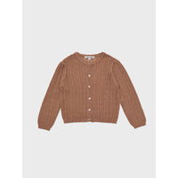 Louisiella Deep Orange Stern Knit Cardigan