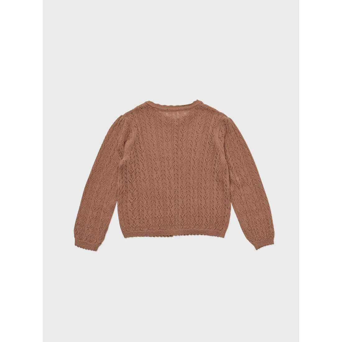 Louisiella Deep Orange Stern Knit Cardigan