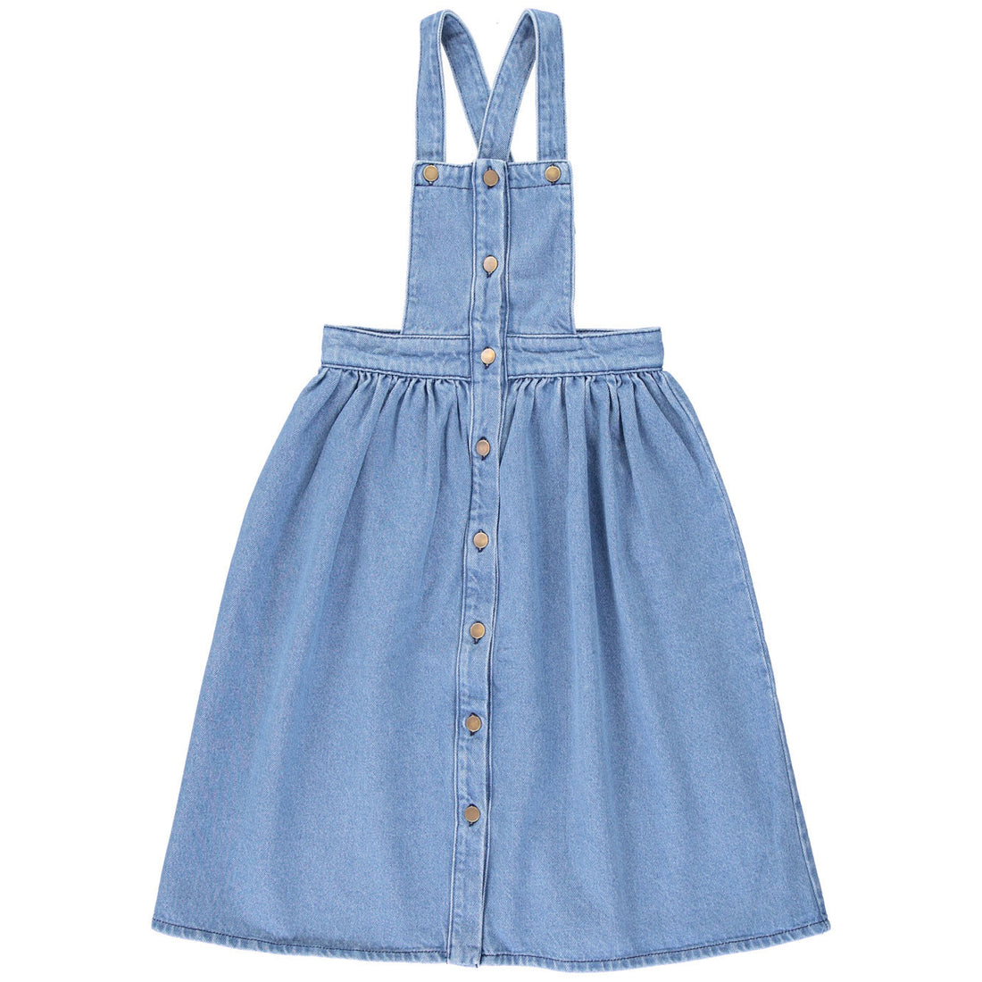 Bebe Organic  Wash Blue Mikaela Denim Skirt