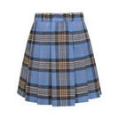 Paade Mode Blue Plaid Tartan Long Skirt