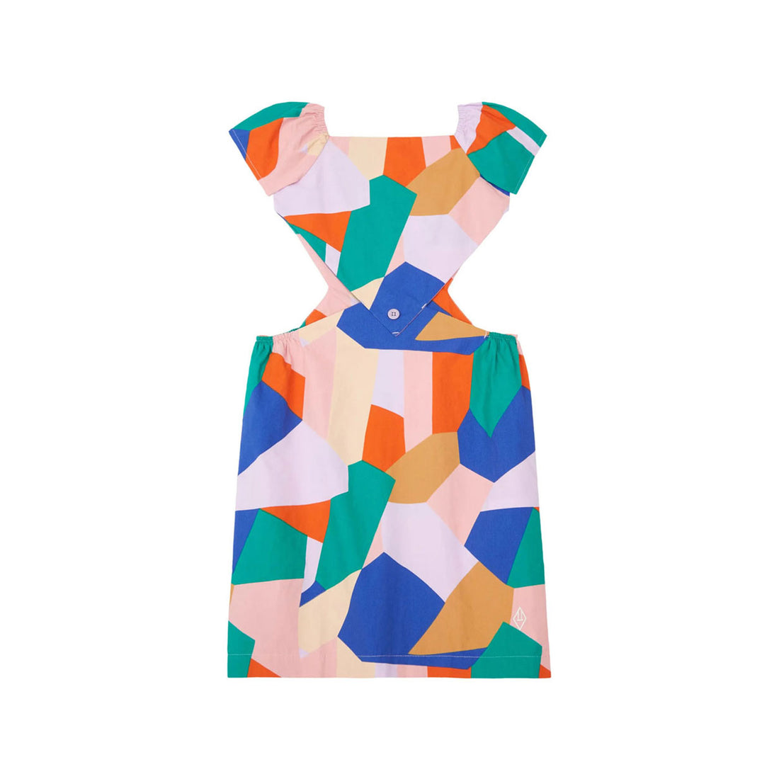 The Animals Observatory Badger Kids Dress - Lilac Geo