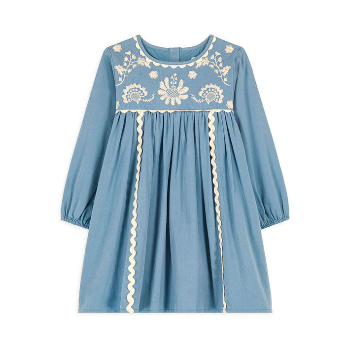 Louise Misha Light Blue Chambray Linoa Dress